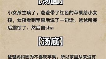 汤面游戏题目和答案搞笑_汤面游戏是什么